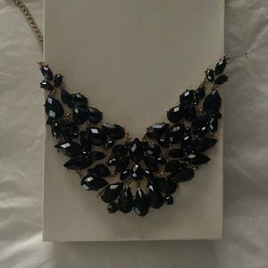 Black and gold statement necklace